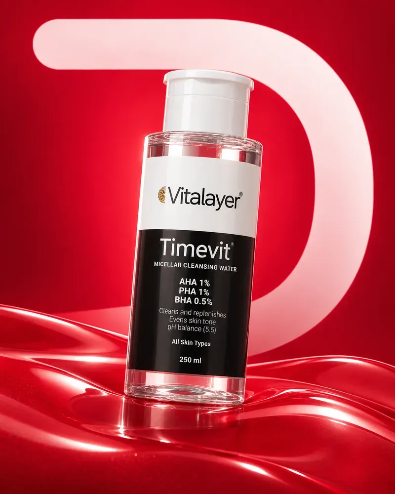 میسلار واتر لایهبردار ویتالیر تایم ویت Timevit ۲۵۰ میلیلیتر