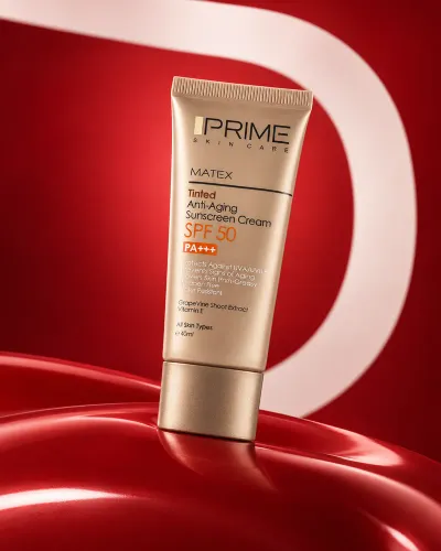 کرم ضدآفتاب جوان‌کننده ماتکس پرایم SPF50 حجم ۴۰ میلی‌لیتر