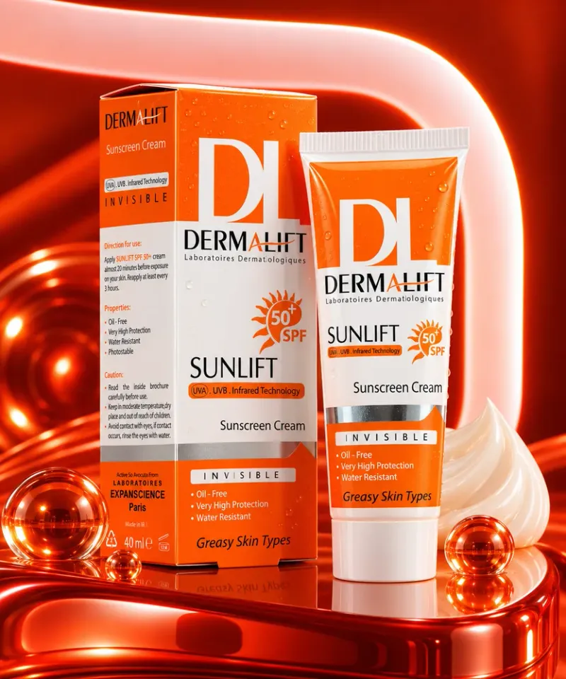 کرم ضد آفتاب پوست چرب SPF50 سان لیفت (بی رنگ) 40ml