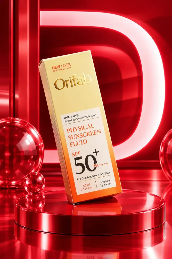 فلوئید ضدآفتاب فیزیکال اوریفاب SPF50+ – 50 ml